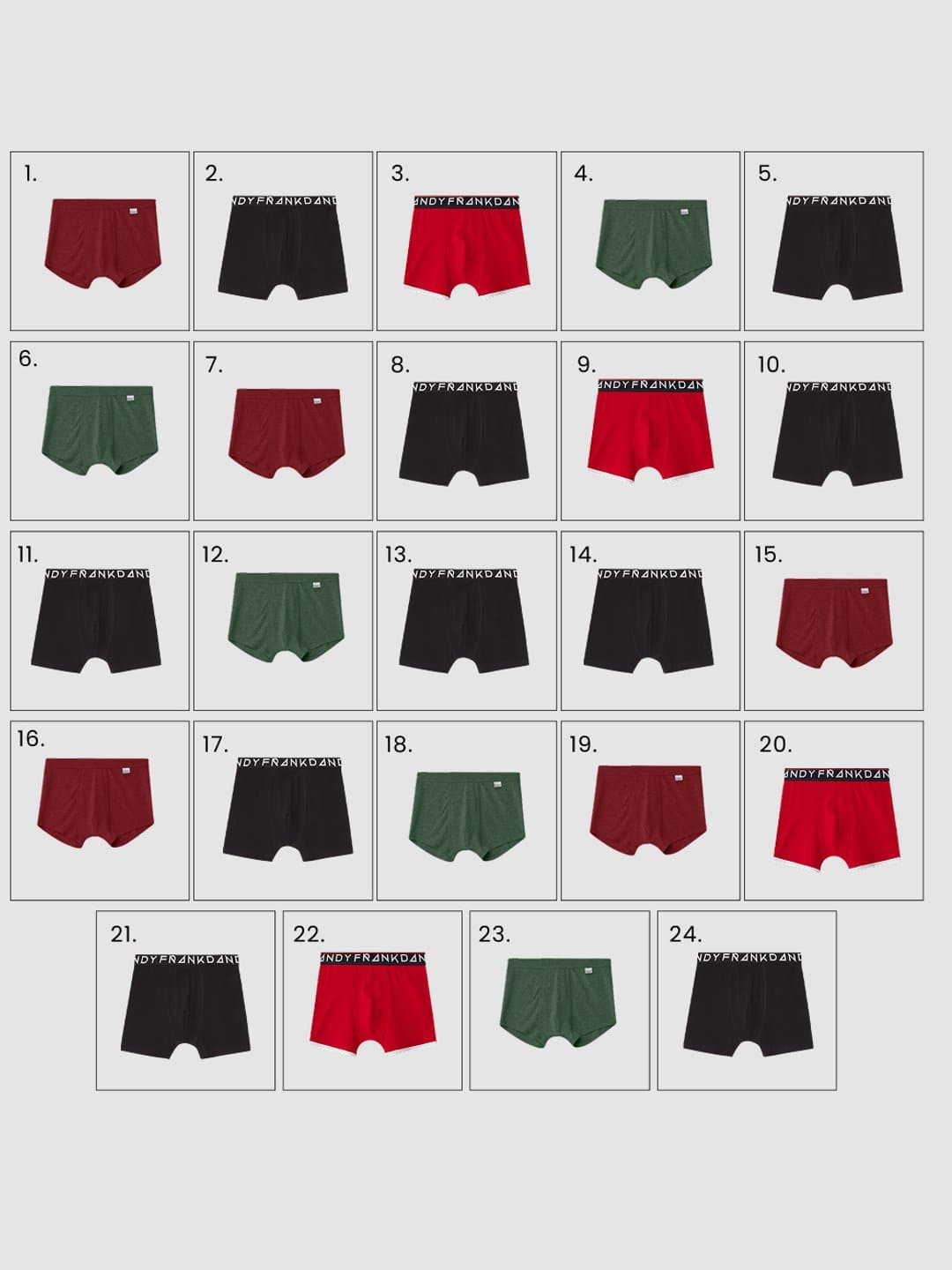 24-pack boxer advent calendar