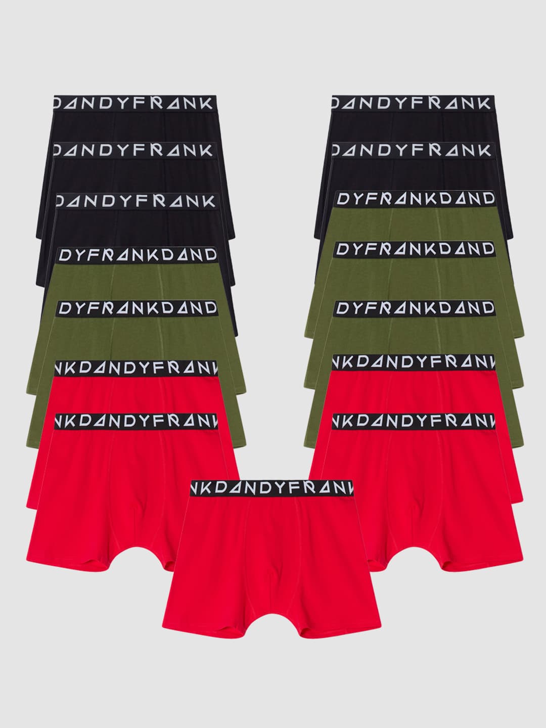 15-Pack Basic Boxer Mix