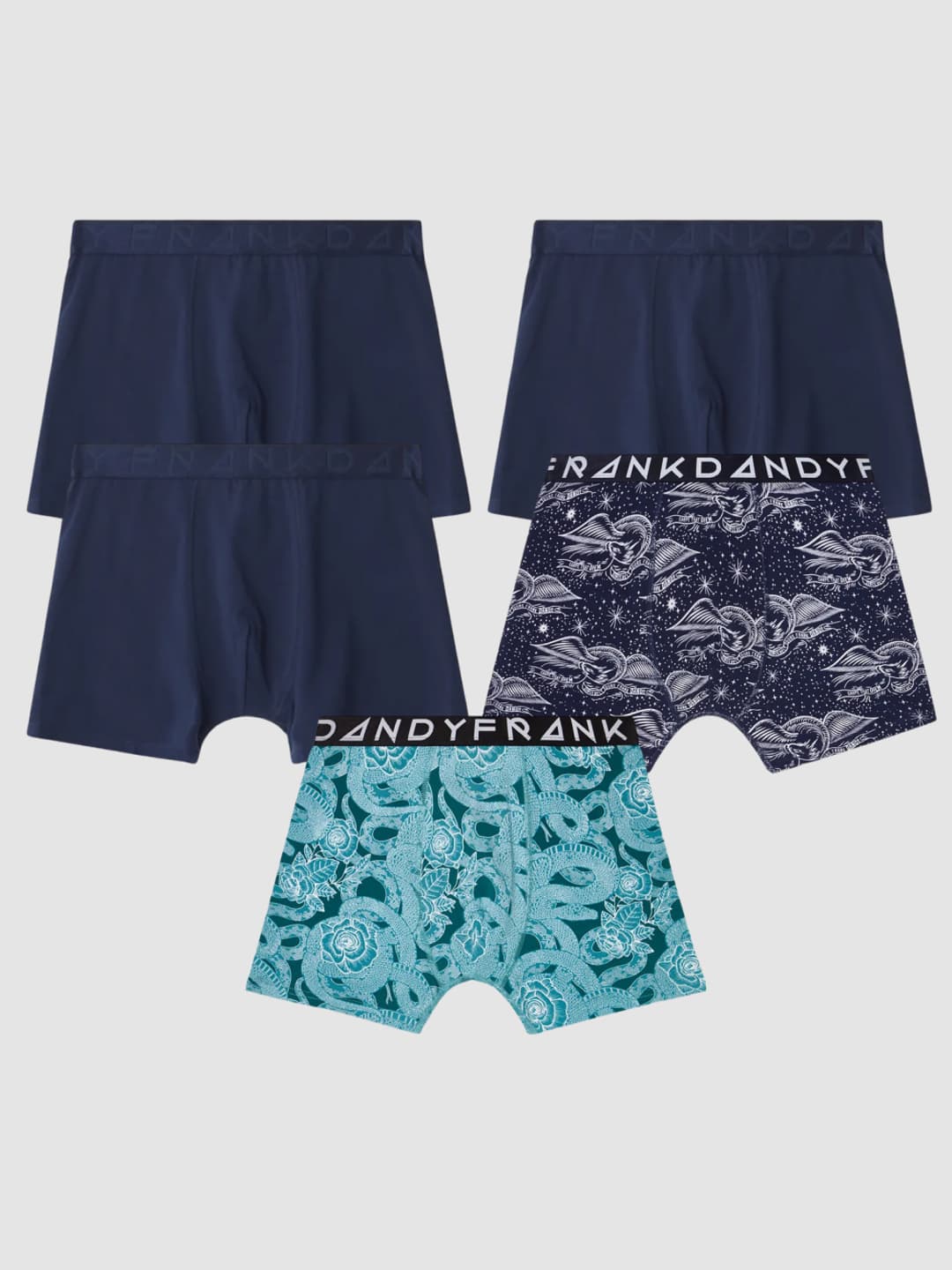 5-pack Boxer Blue Mix