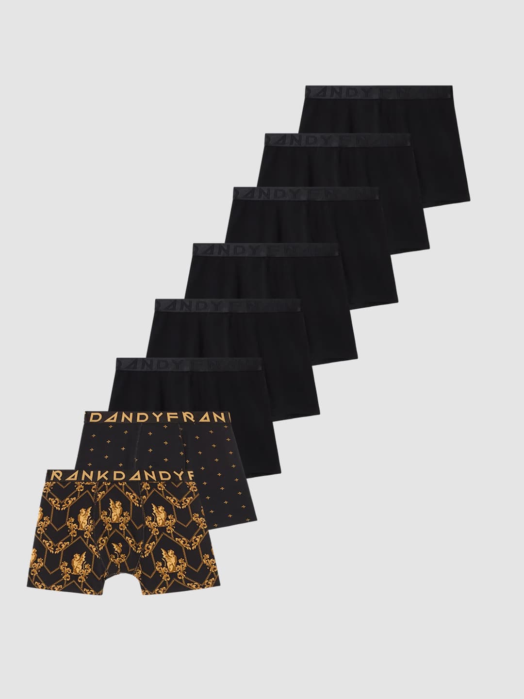 8-Pack Black & Gold