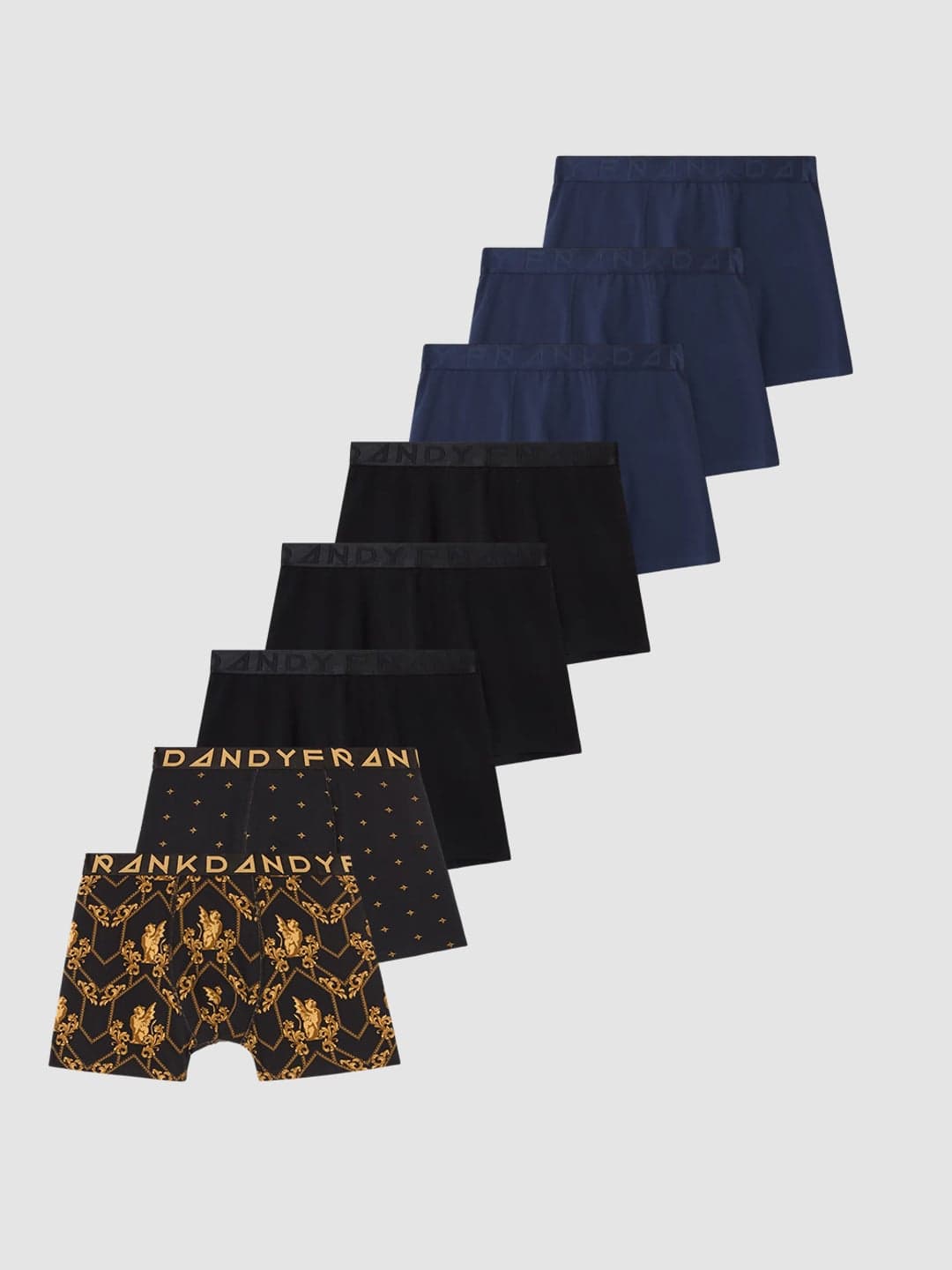 8-Pack Navy & Gold