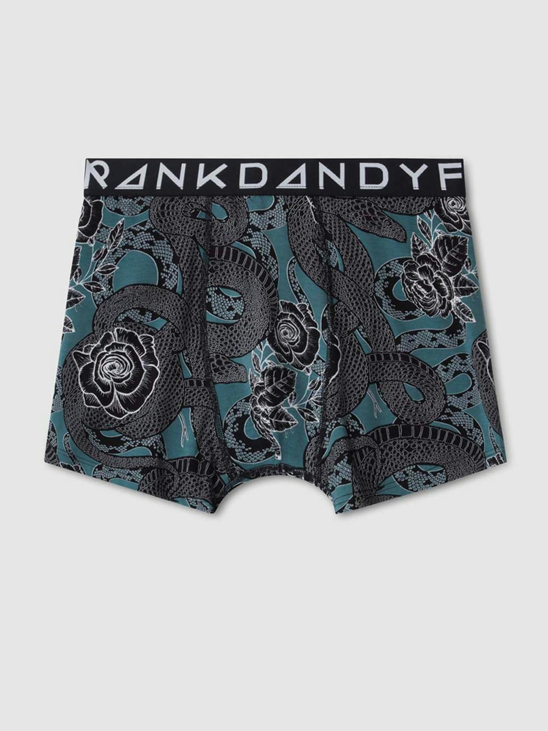 Snake Boxer - Black, Men's Underwear, Frank Dandy