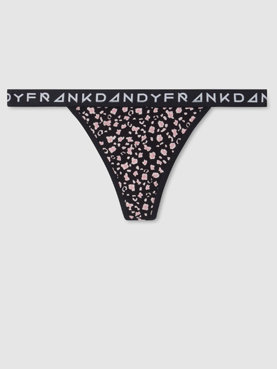 Women's Animal Thong (Black), Women's Underwear