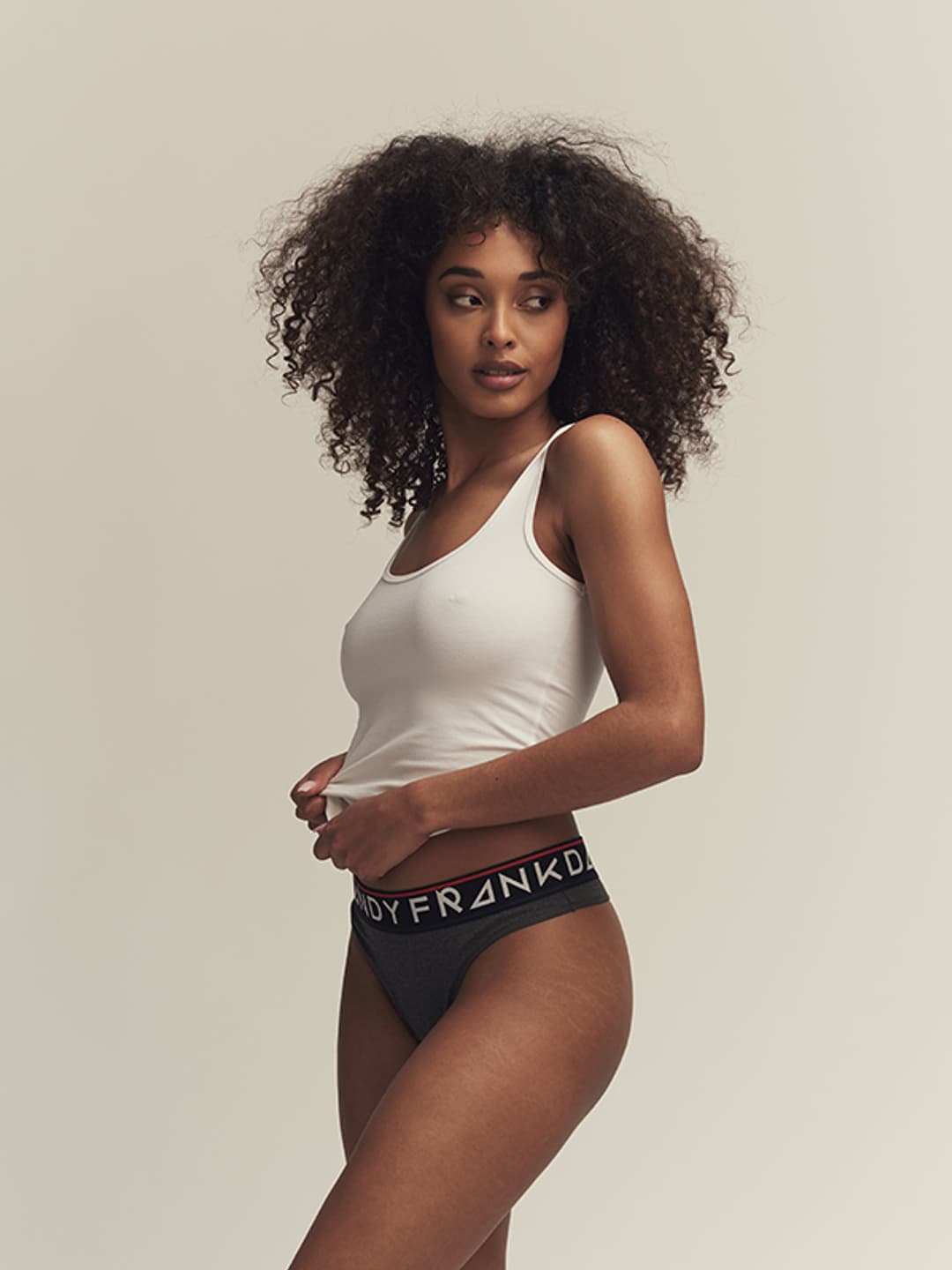 St Paul Bamboo Thong - Black, Women's Underwear