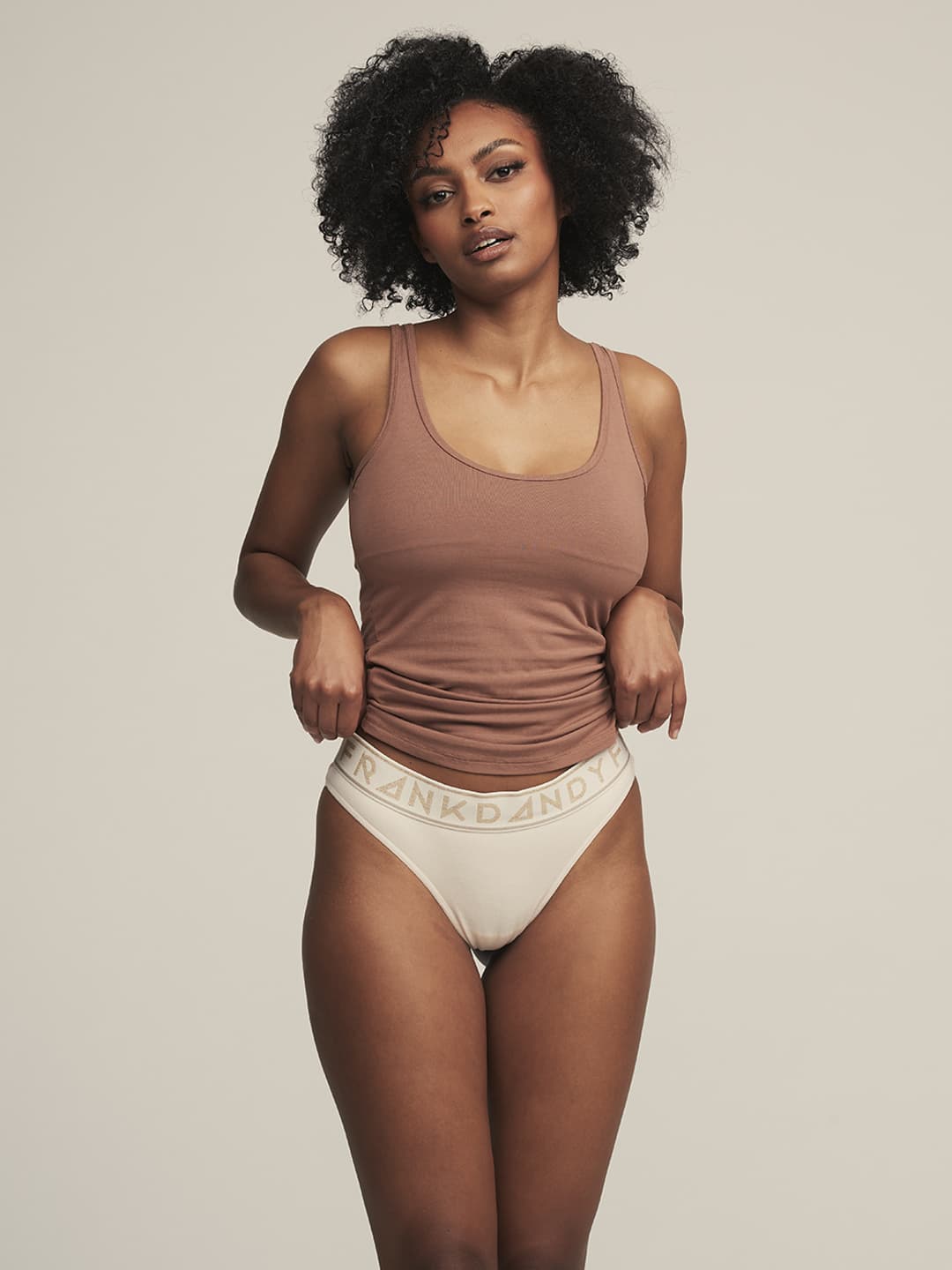 Cream bamboo brief women's underwear from Copenhagen Bamboo –