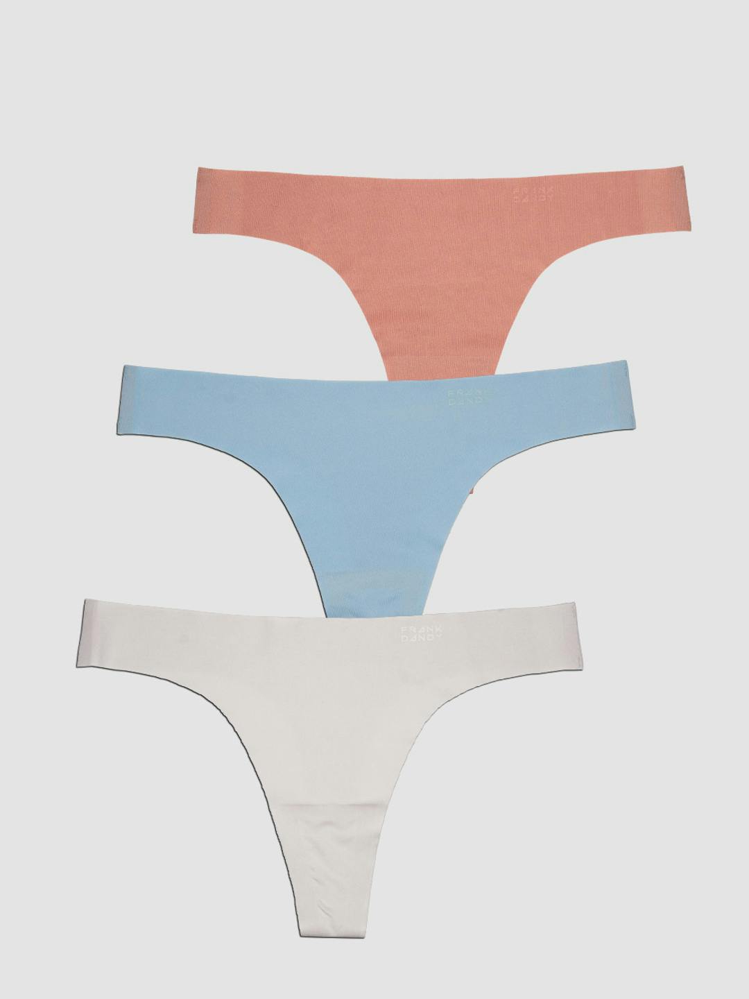 3-pack Invisible Thong - Color, Women's Underwear, Frank Dandy