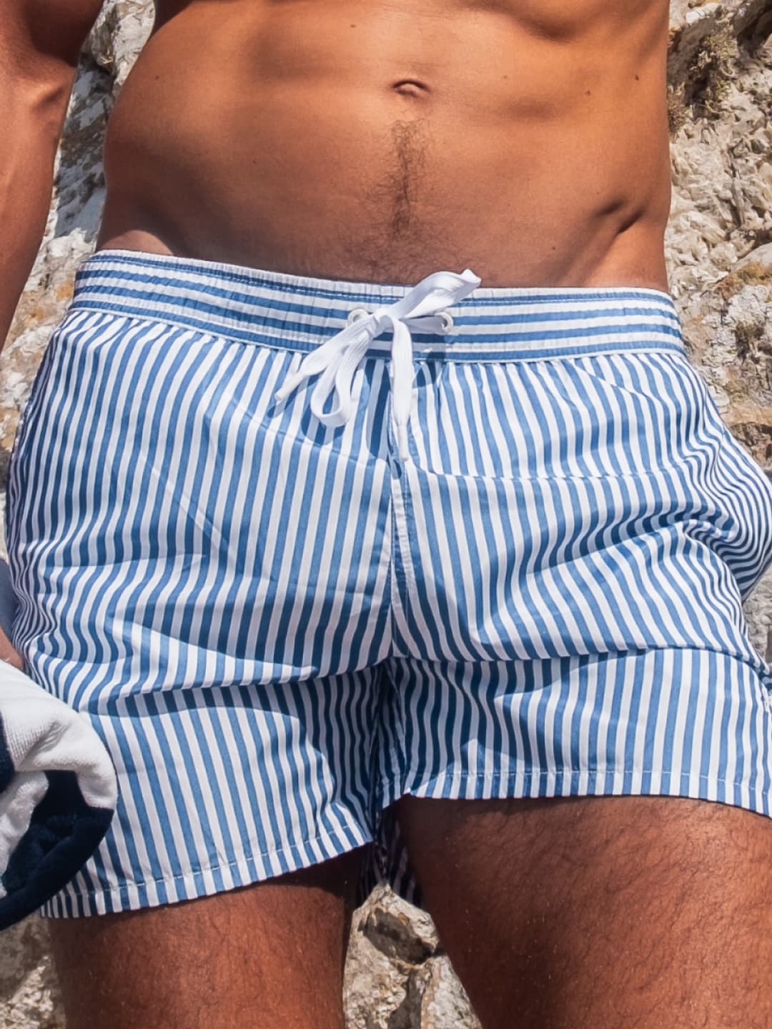 Ocean Stripe Swim Shorts