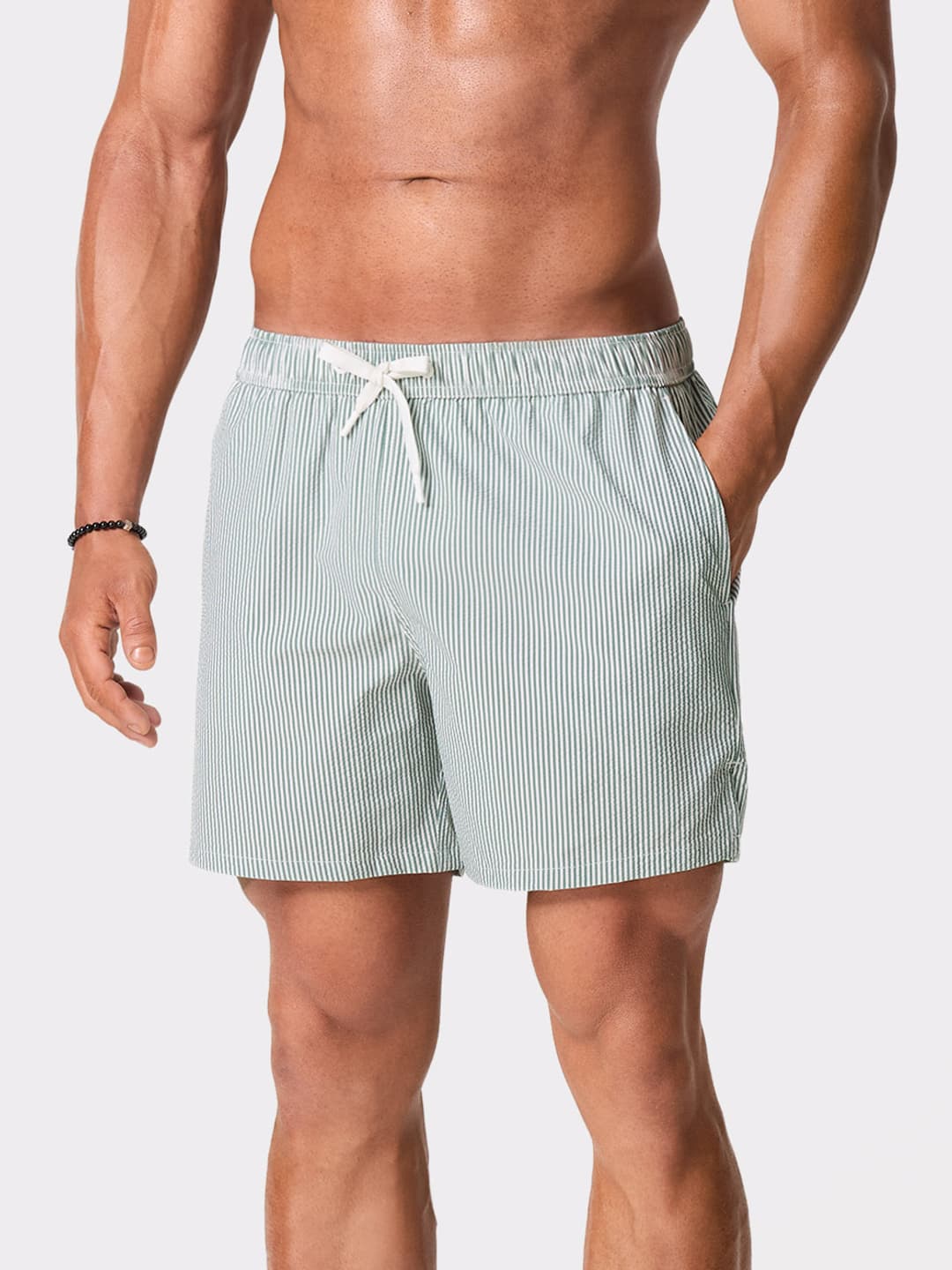 Seersucker Swim Shorts