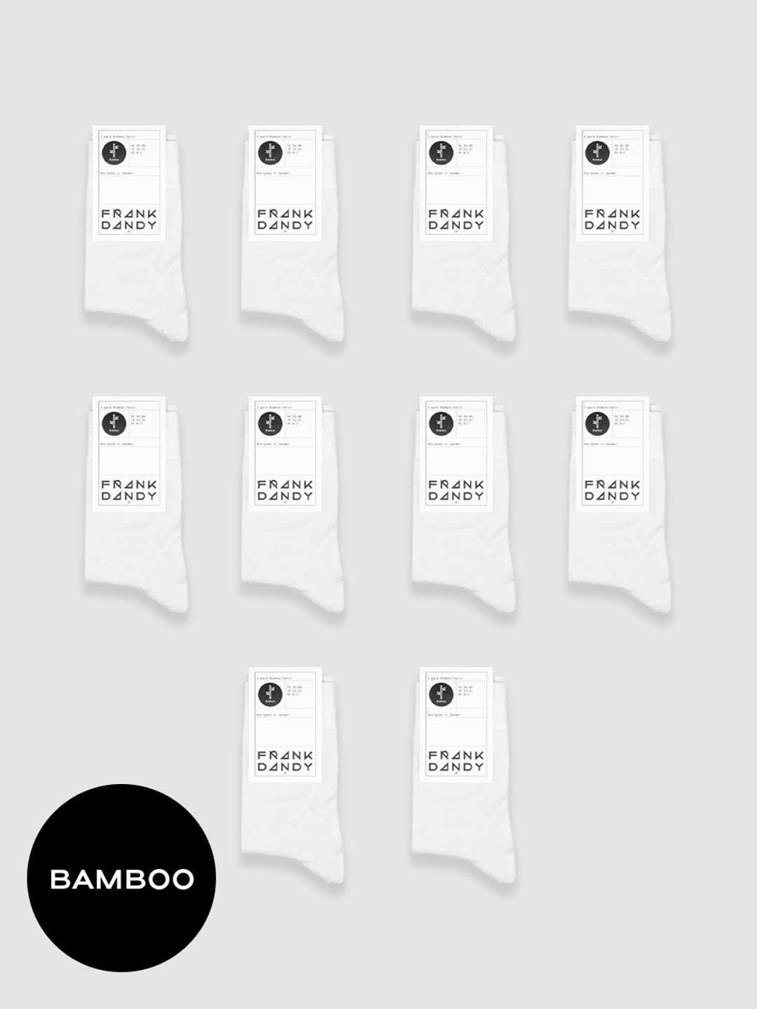 10-Pack Bamboo Crew Sock