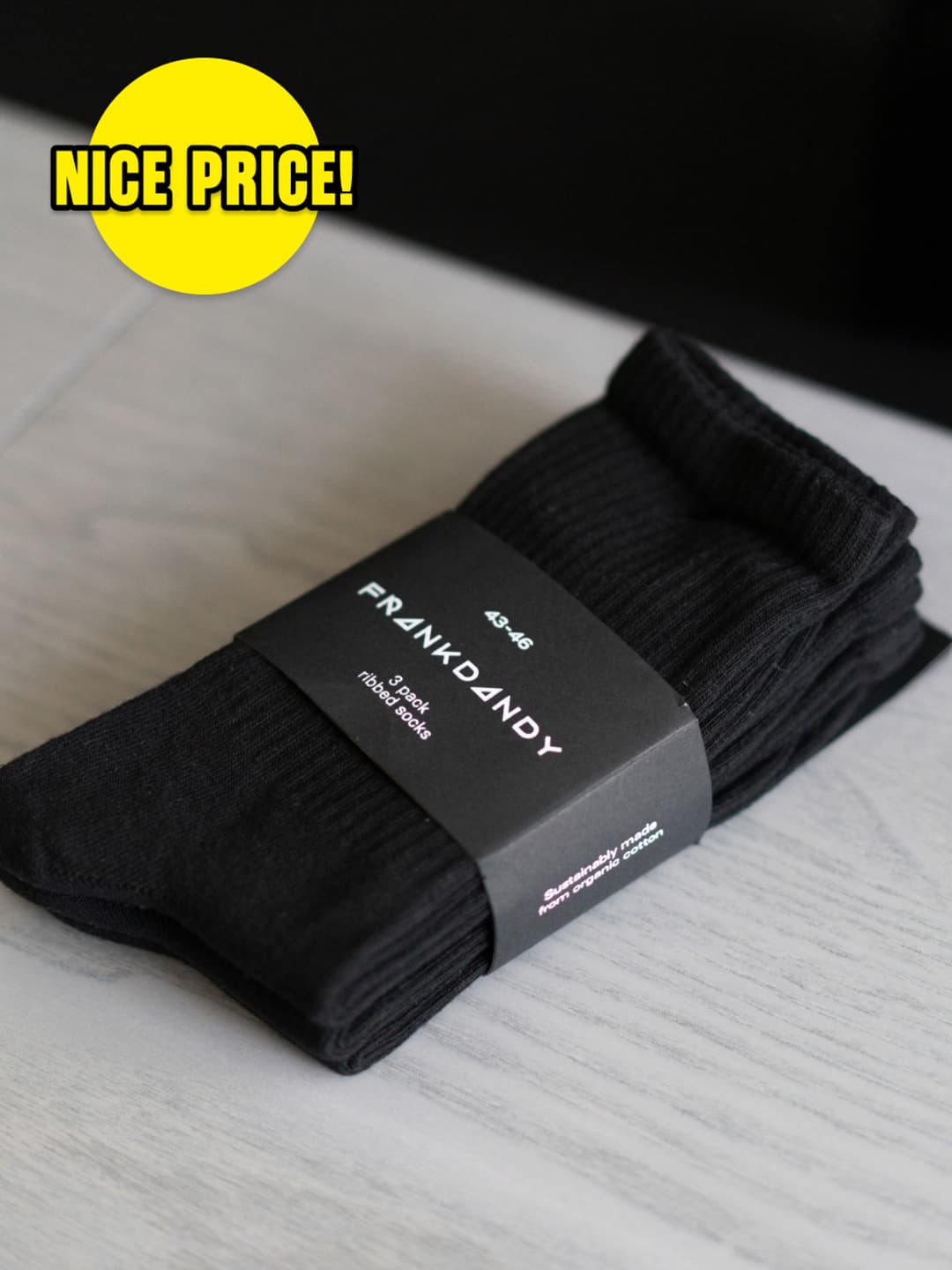 3-pack Ribbed Sock