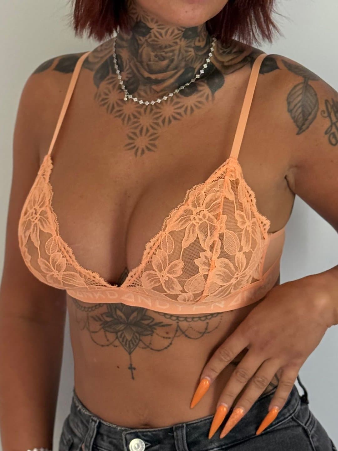 Lace Logo Bra