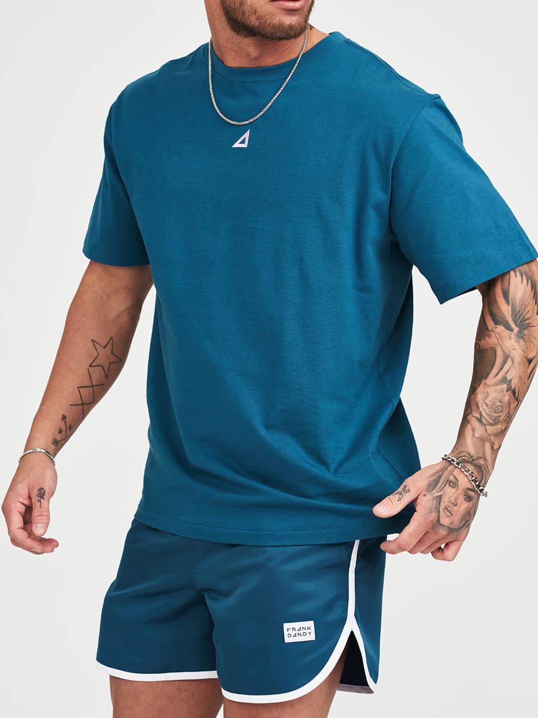 Men's Tee Loose Fit Petrol