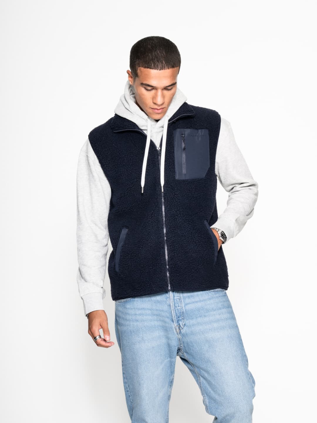 Vest & Hoodie Set