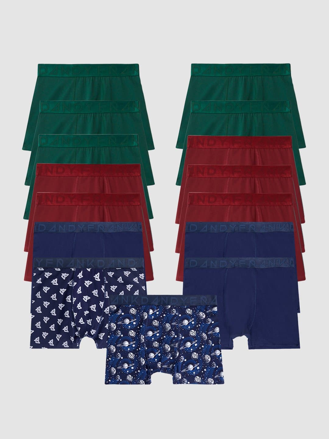 15-pack Favorite Mix of Organic Cotton Boxers