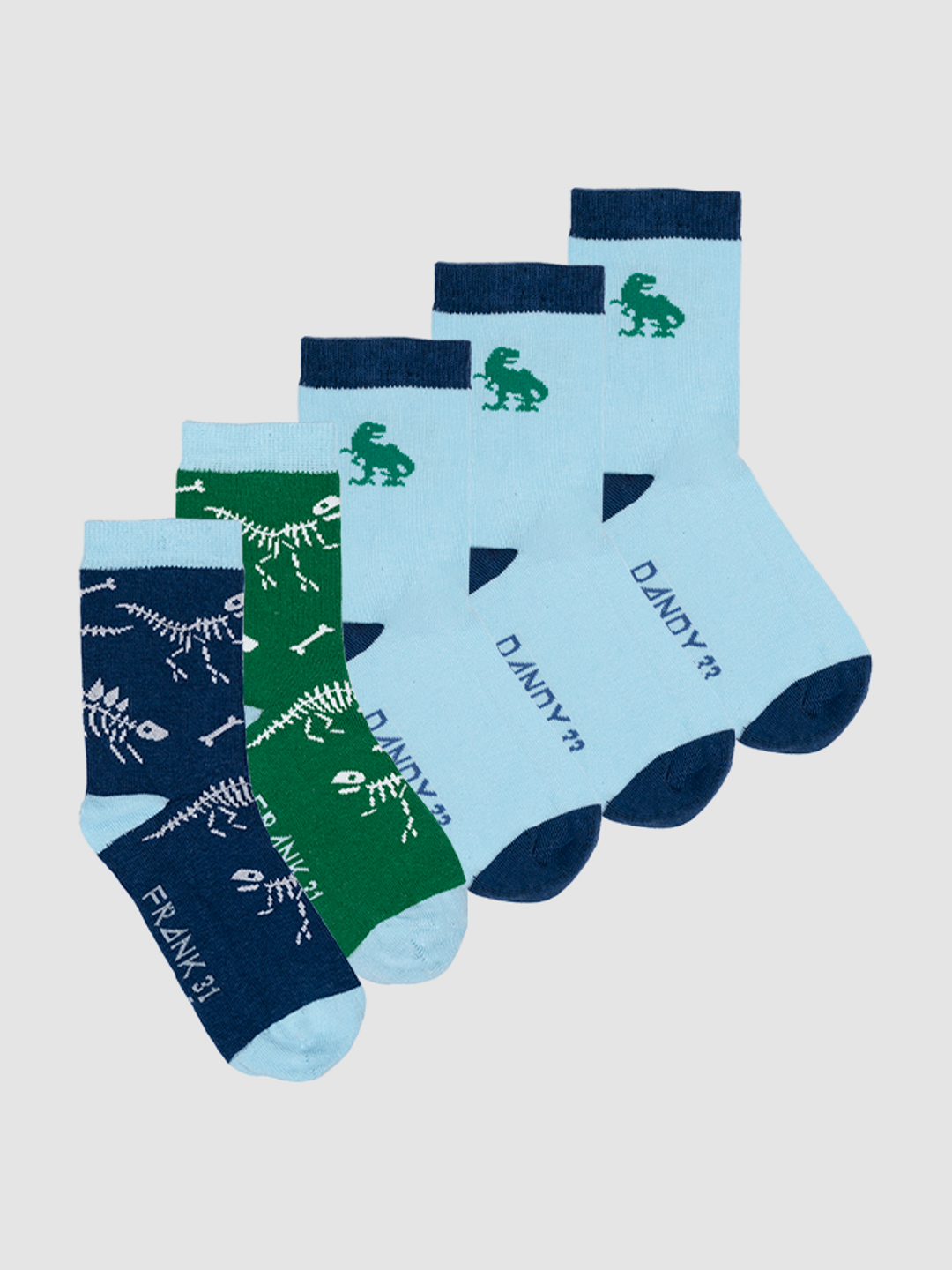 5P Kids Socks - Dino Club