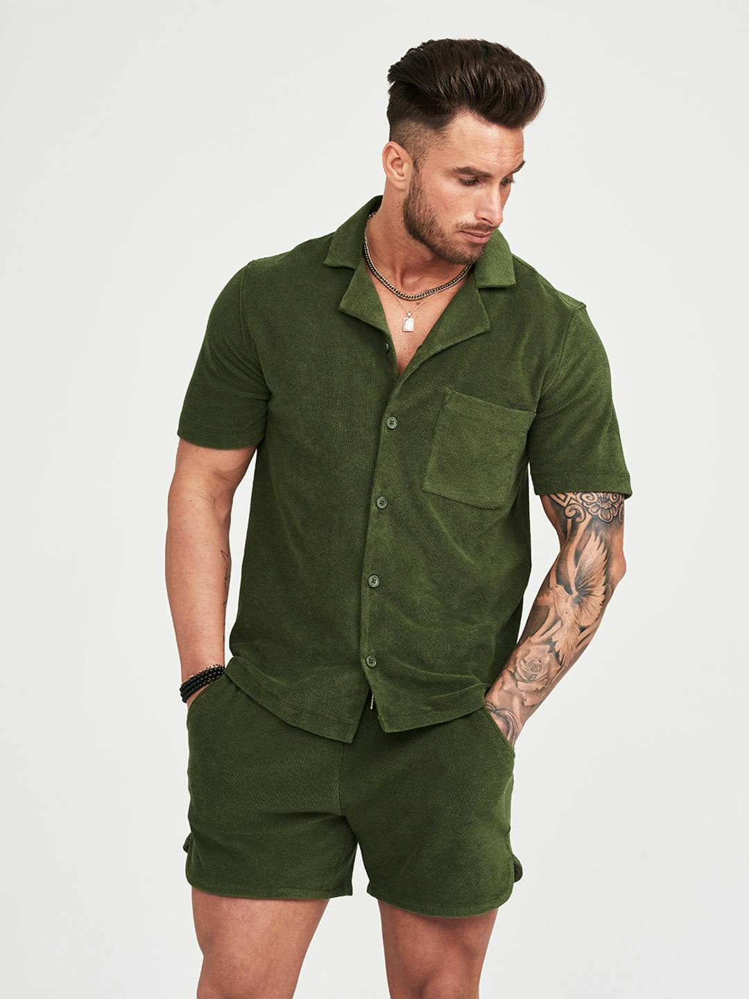 Terry Set Olive